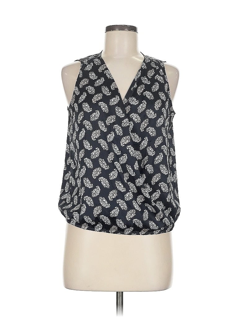 Pre-owned Ann Taylor Sleeveless Blouse In Black