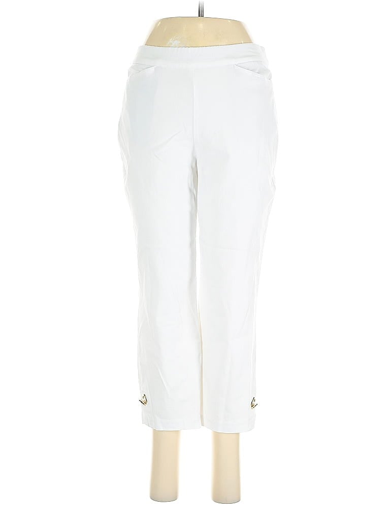 Pre-owned Susan Graver Casual Pants In White