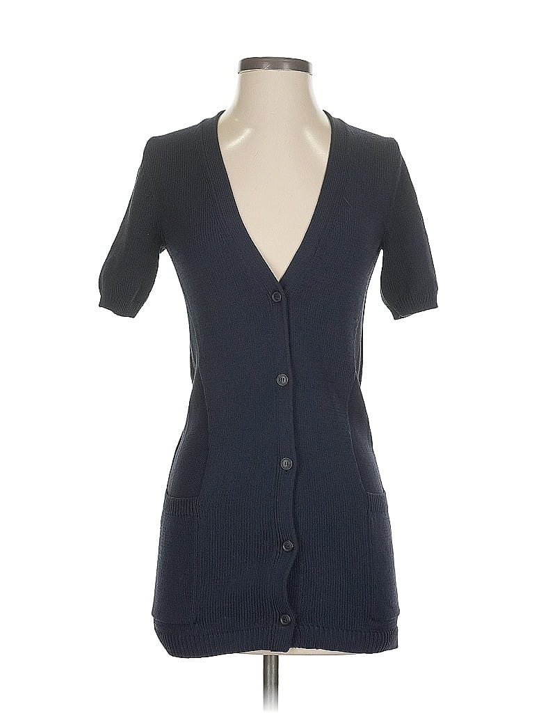 Pre-owned Theory Cardigan Sweater In Blue