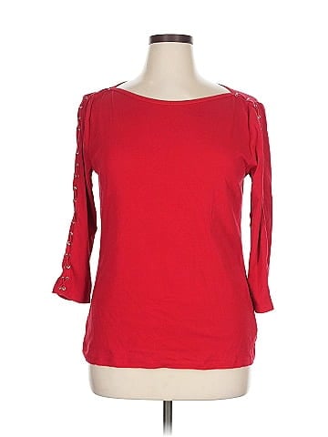 Lauren by Ralph Lauren 3/4 Sleeve T-Shirt (view 1)