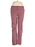 Mango Houndstooth Burgundy Casual Pants Size 8 - photo 1