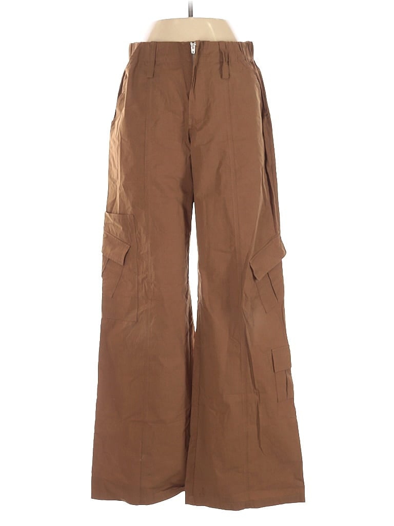 Pre-owned Elodie Cargo Pants In Brown