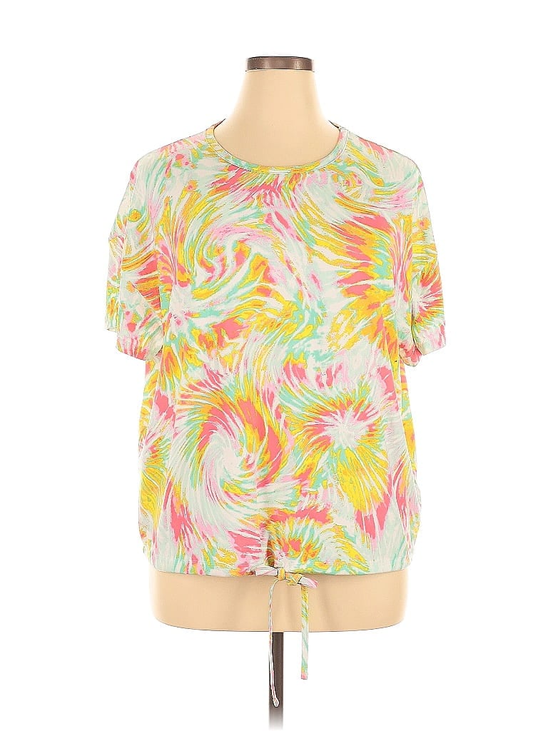 Pre-owned Full Circle Trends Short Sleeve T-shirt In Yellow