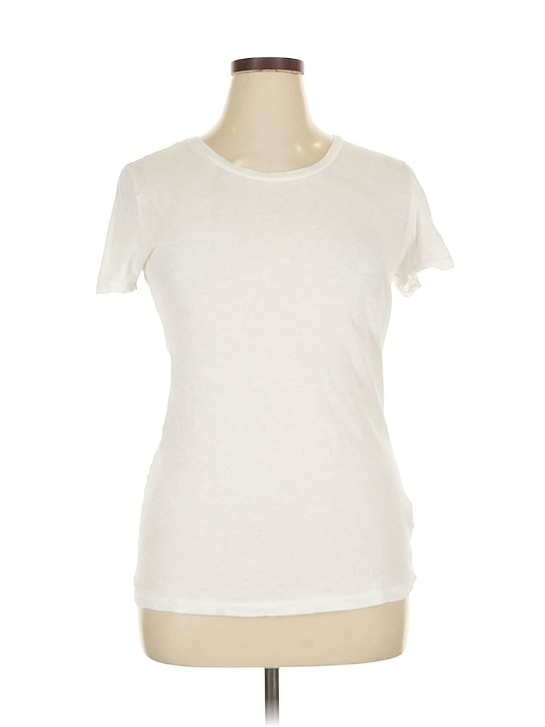 Pre-owned J.crew Factory Store Short Sleeve T-shirt In White