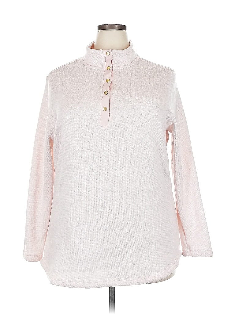 Pre-owned Charles River Apparel Pullover Sweater In Pink