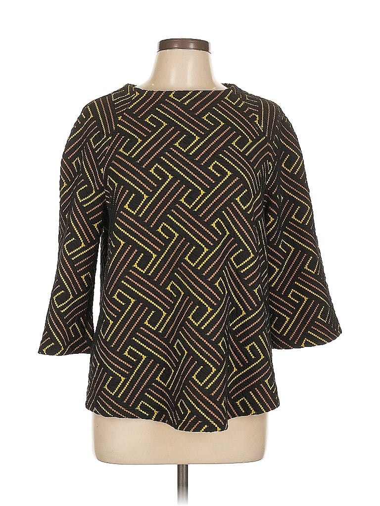 UNBRANDED Pre-owned 3/4 Sleeve Blouse In Black