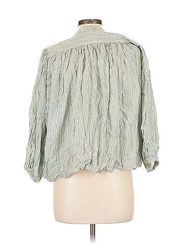 Pilcro 3/4 Sleeve Button-Down Shirt (view 2)