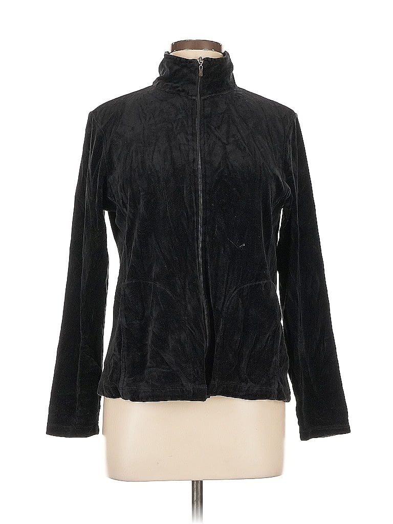 Pre-owned Hanes Track Jacket In Black