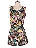 Speed Control 100% Polyester Tropical Black Romper Size S - photo 1