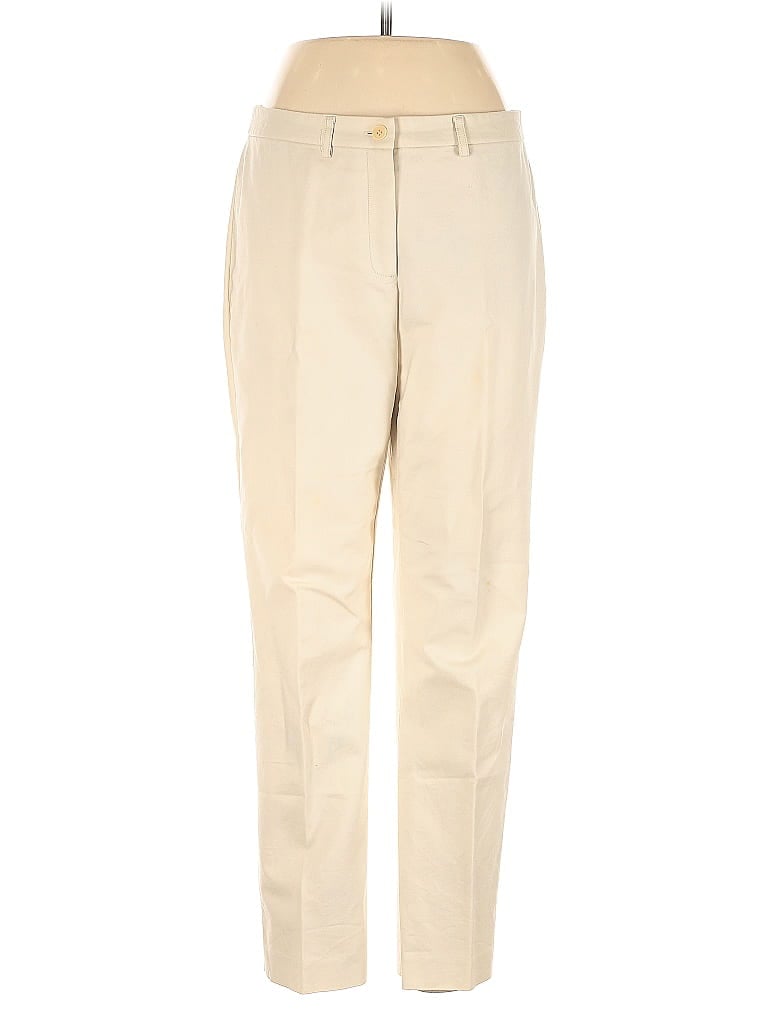 Pre-owned Calvin Klein Khaki Pant In White