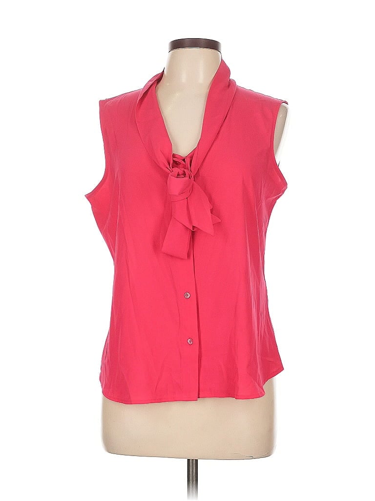 Pre-owned Calvin Klein Sleeveless Blouse In Pink