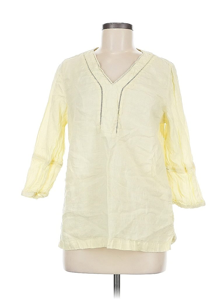 Pre-owned J By Joie 3/4 Sleeve Blouse In Yellow