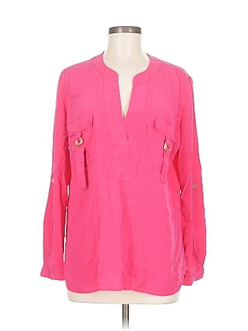 Diane von Furstenberg Long Sleeve Silk Top (view 1)