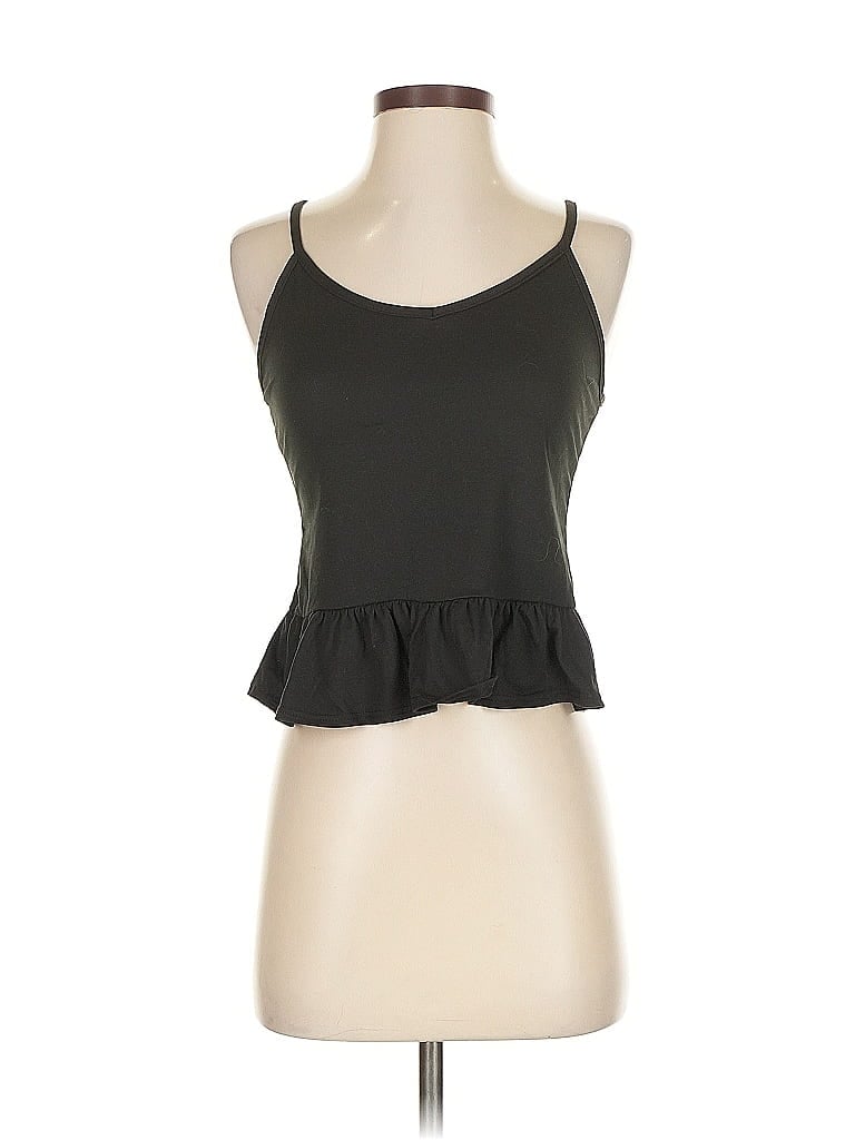 Pre-owned Assorted Brands Tank Top Black Halter Neckline Tops