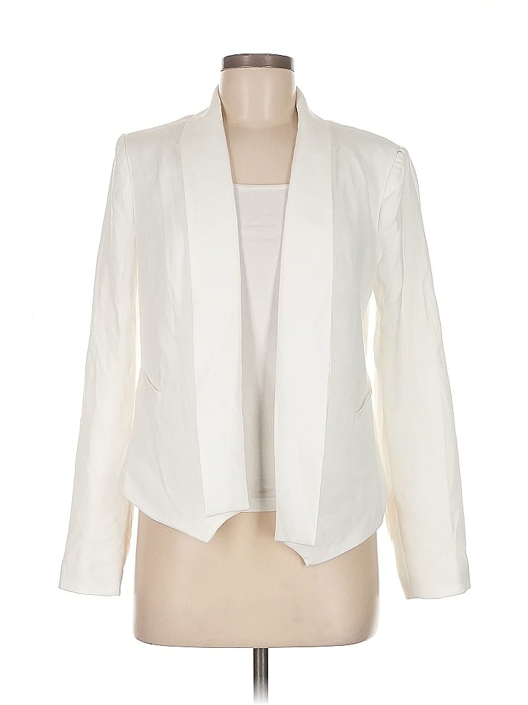 Pre-owned Black Tape_ Blazer Jacket In White
