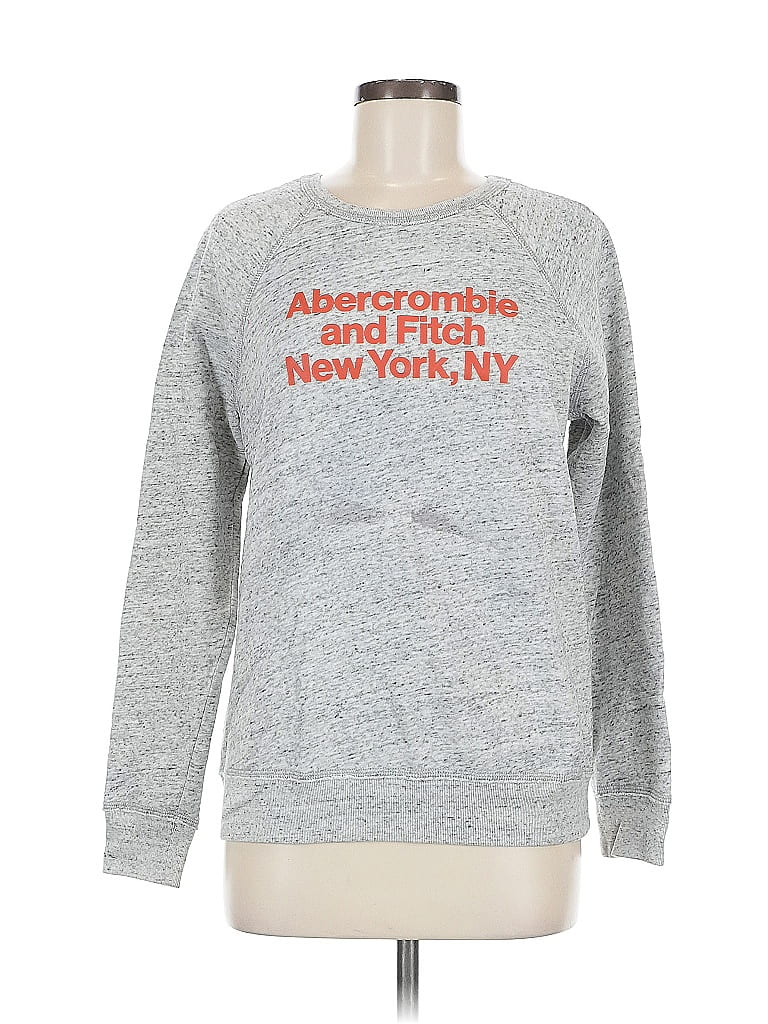 Pre-owned Abercrombie & Fitch Sweatshirt In Gray