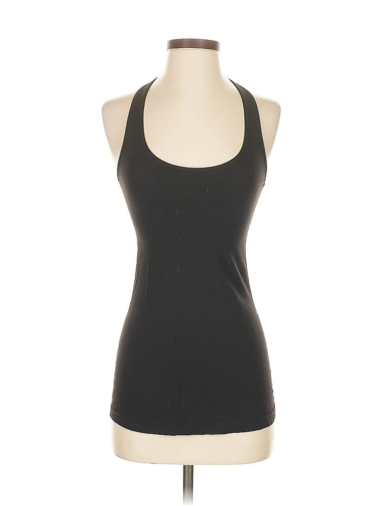 Click to view more detailed imagery on our partner's website Pre-owned Lululemon Athletica Tank Top Black Halter Neckline Tops