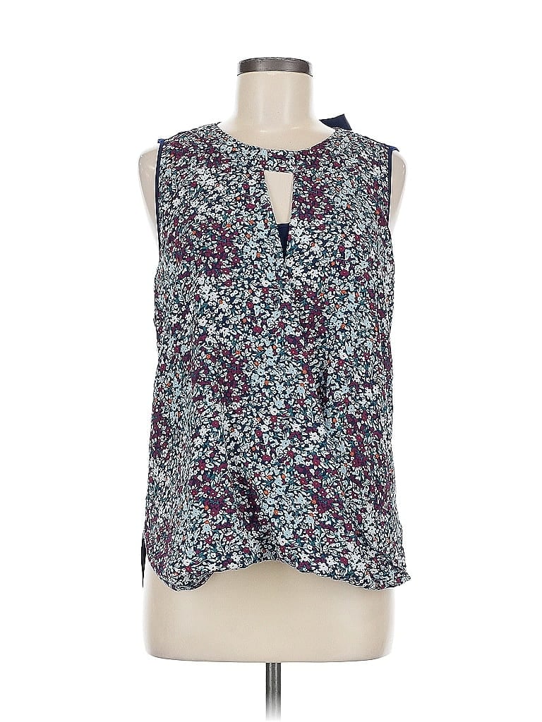 Pre-owned 41hawthorn Sleeveless Blouse In Blue