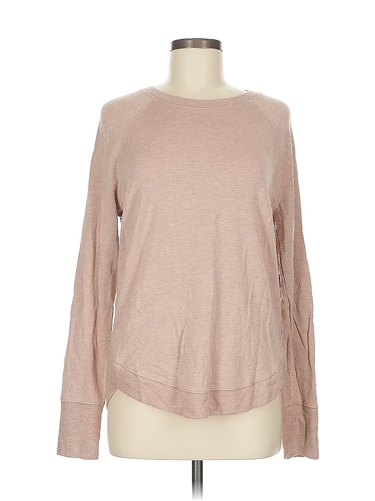 Pre-owned Athleta Long Sleeve T-shirt In Brown