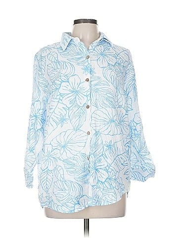 Ocean Drive Clothing Co. 3/4 Sleeve Button-Down Shirt (view 1)