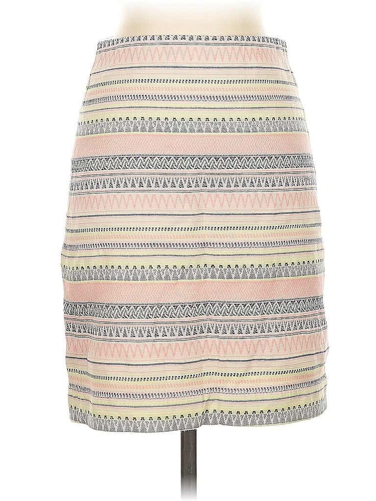 Pre-owned Ann Taylor Loft Casual Skirt In White