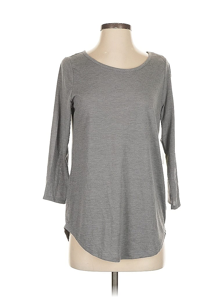 Xersion 3/4 Sleeve T-shirt In Gray