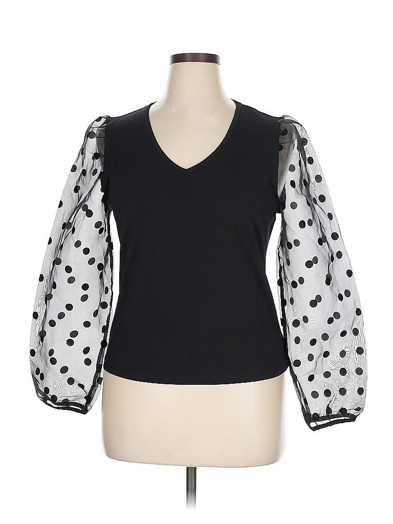 DESIGN HISTORY Pre-owned Long Sleeve Blouse In Black
