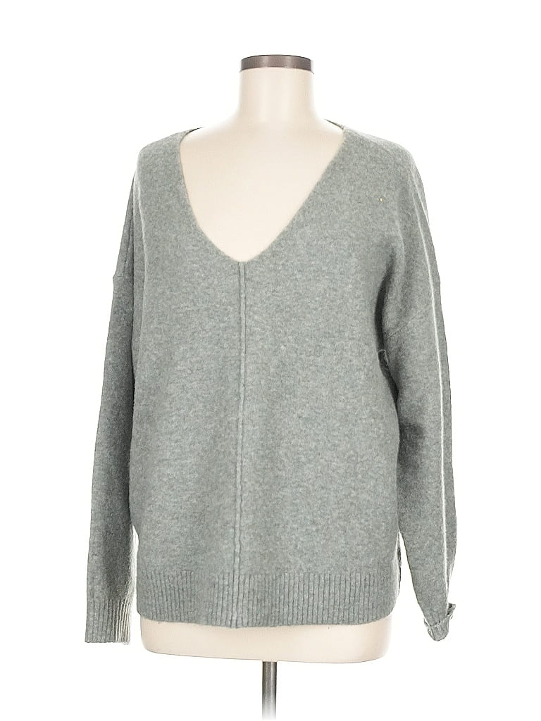Pre-owned Ann Taylor Loft Pullover Sweater In Gray