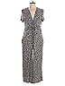 Hobbs London Polka Dots Gray Blue Jumpsuit Size 10 - photo 1
