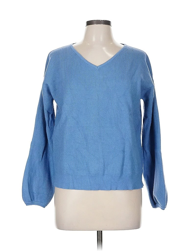 Pre-owned Unbranded Pullover Sweater In Blue