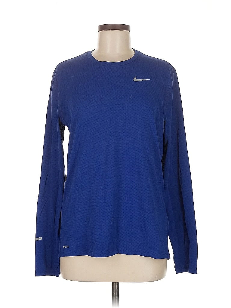 Pre-owned Nike Long Sleeve T-shirt In Blue