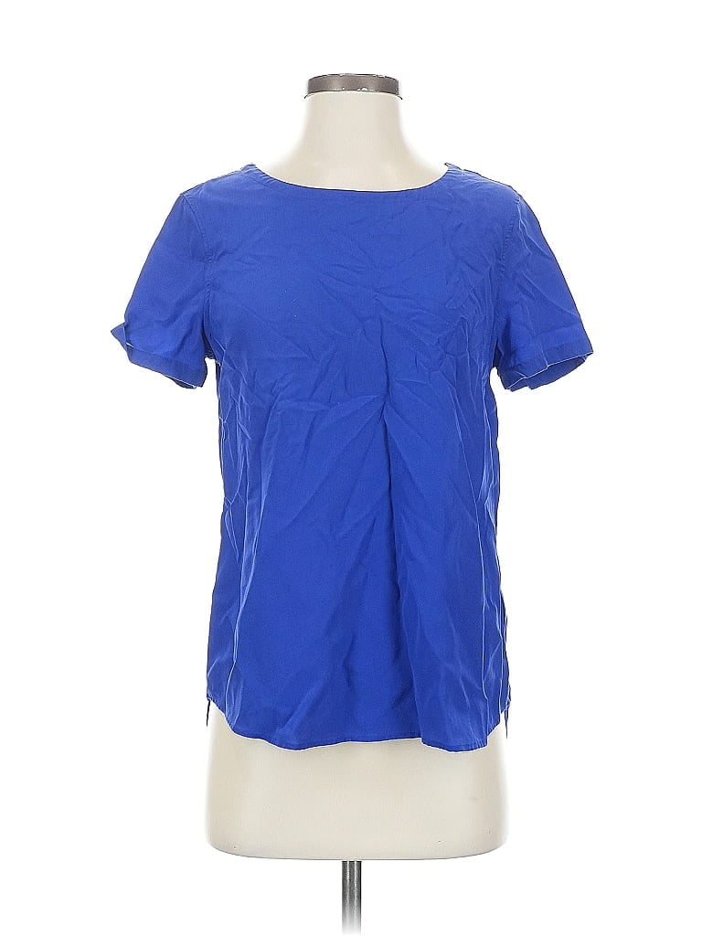 Click to view more detailed imagery on our partner's website Pre-owned Unbranded Short Sleeve Top Blue Scoop Neck Tops