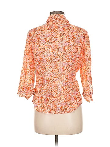 Express Design Studio 3/4 Sleeve Button-Down Shirt (view 2)