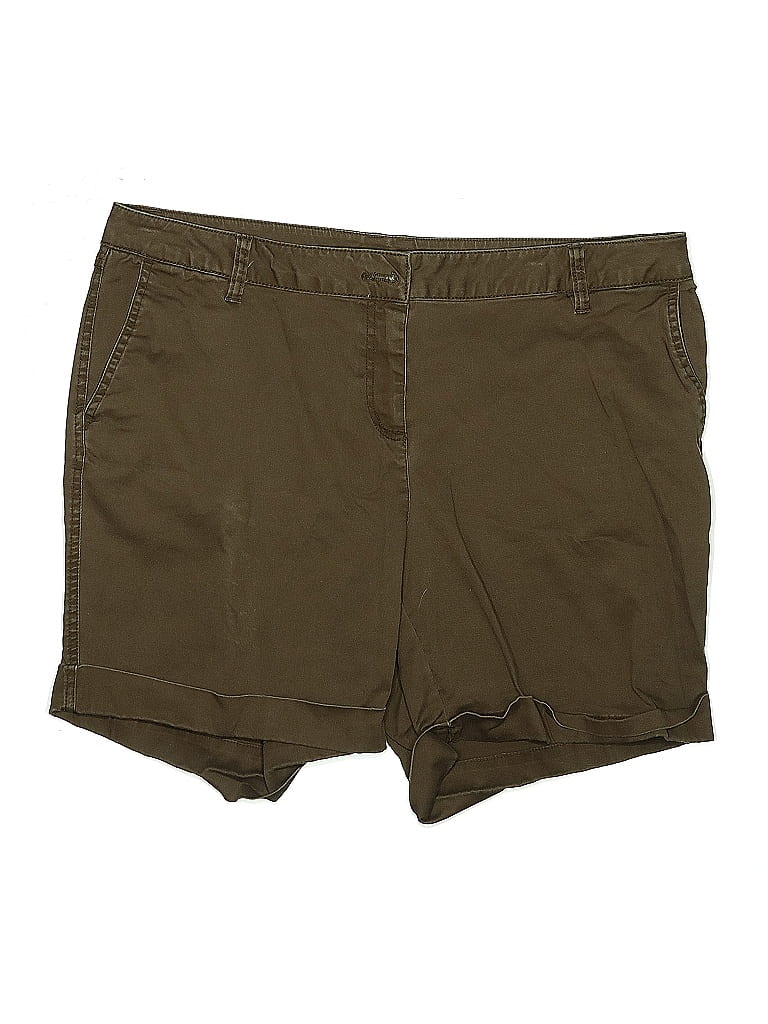 Pre-owned Liz Claiborne Khaki Shorts In Brown