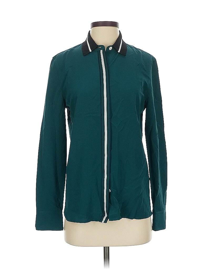 Pre-owned Rag & Bone Long Sleeve Button Down Shirt In Blue