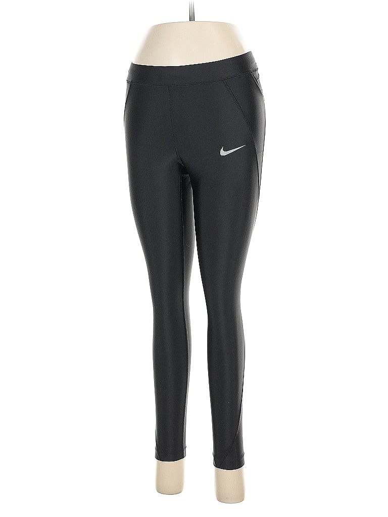Pre-owned Nike Active Pants In Black
