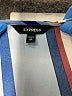 Express Stripes Blue Short Sleeve Blouse Size XS - photo 7