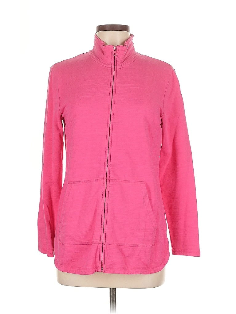 Pre-owned T By Talbots Track Jacket In Pink