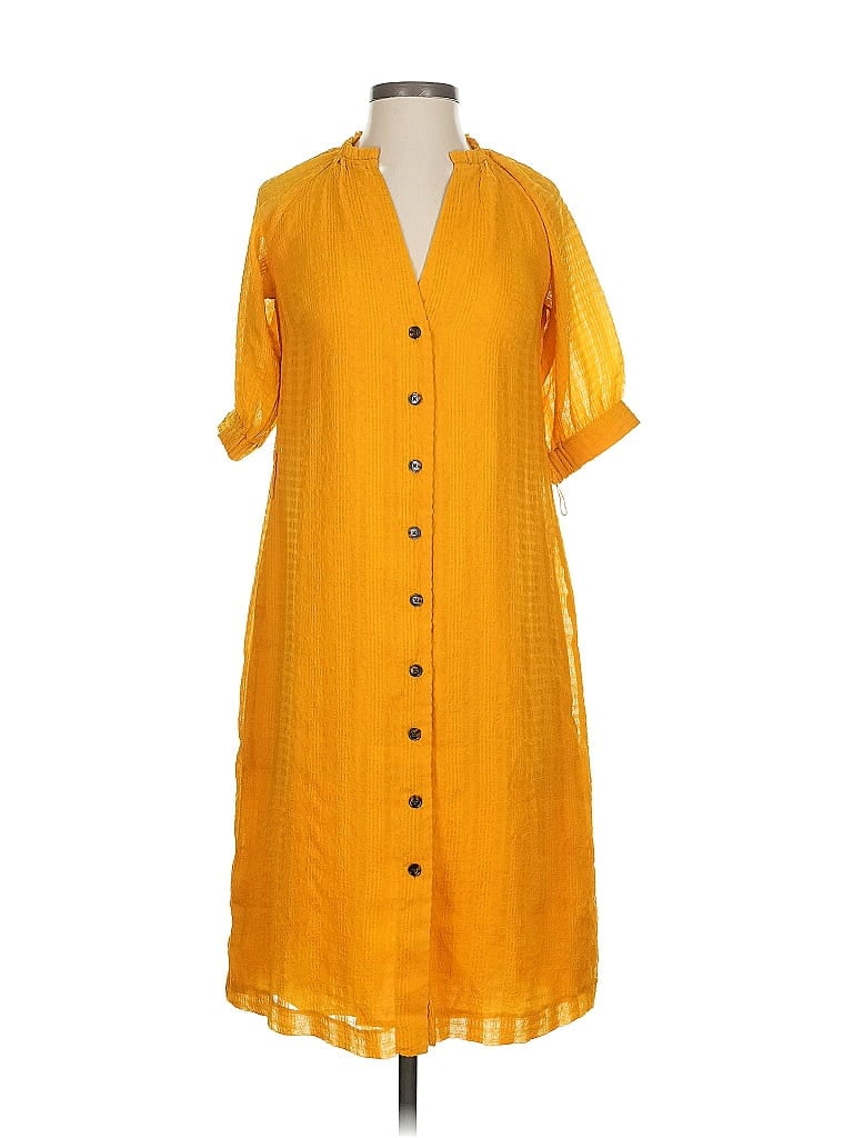 Pre-owned Ann Taylor Casual Dress In Yellow