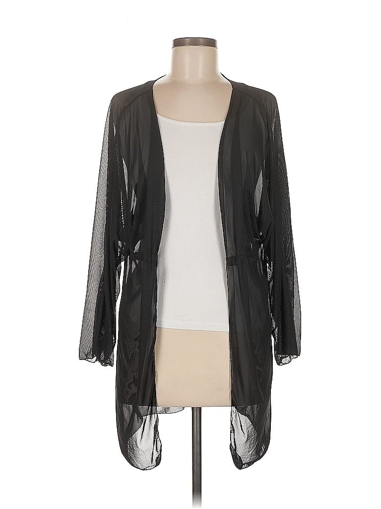 Pre-owned Unbranded Kimono In Black