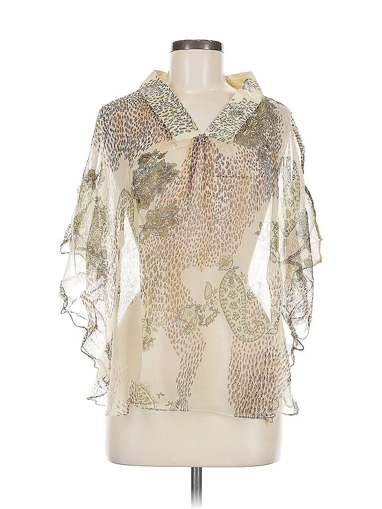 Monique Leshman 3/4 Sleeve Blouse In Brown