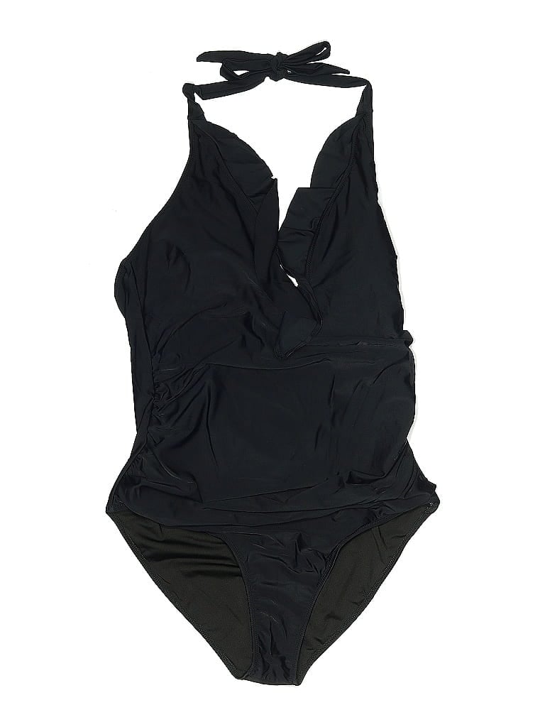 Pre-owned Unbranded One Piece Swimsuit In Black