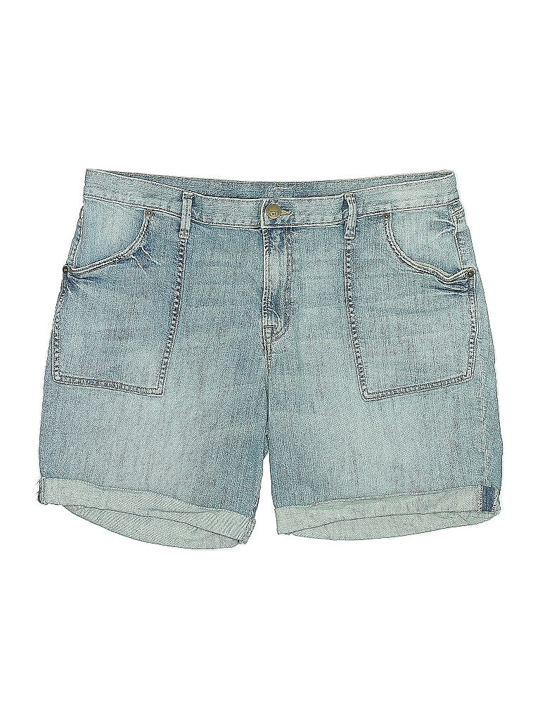 Pre-owned Ann Taylor Loft Denim Shorts In Blue
