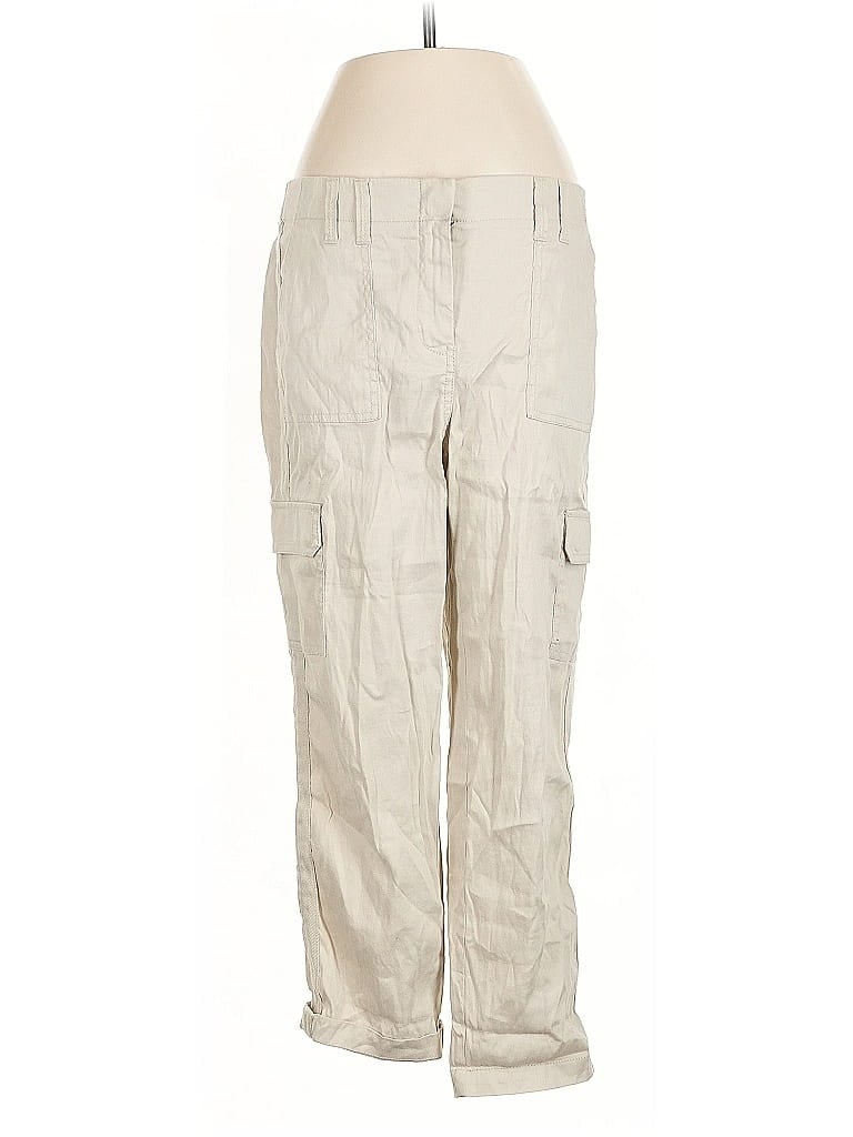 Pre-owned Chico's Linen Pants In White