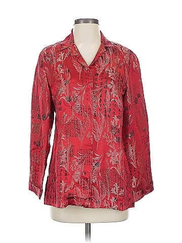 Chico's Design Long Sleeve Silk Top (view 1)