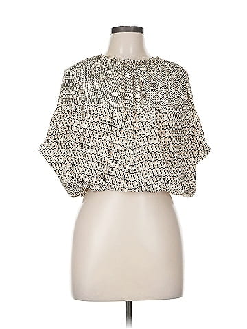 Rachel Comey Short Sleeve Silk Top (view 1)