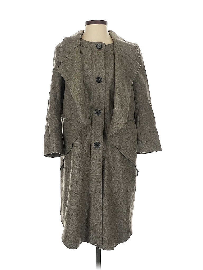 Pre-owned Proenza Schouler Wool Coat In Gray