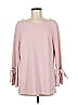 Anne Klein Pink Long Sleeve Blouse Size M - photo 1