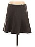 Ann Taylor 100% Polyester Solid Gray Casual Skirt Size 8 - photo 1