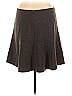 Ann Taylor 100% Polyester Solid Gray Casual Skirt Size 8 - photo 2